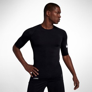 [해외] Nike Pro [나이키 반팔티] Black/Dark Grey/White (AH6315-010)