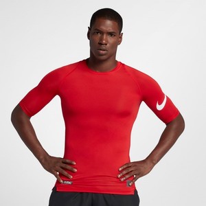 [해외] Nike Pro [나이키 반팔티] University Red/Dark Grey/White (AH6315-657)