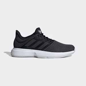 Mens Tennis GameCourt Wide Shoes [아디다스 운동화] Core Black/Core Black/Light Solid Grey (G26831)