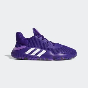Mens Basketball Pro Bounce 2019 Low Shoes [아디다스 운동화] Collegiate Purple/Cloud White/Active Purple (EF0673)