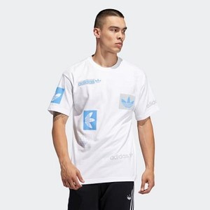 Mens Originals Multi Logo Tee [아디다스 티셔츠] White (FT8616)