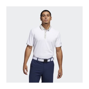 [해외]HEAT.RDY Striped Polo Shirt [아디다스 티셔츠] White / Grey One (FJ9909)
